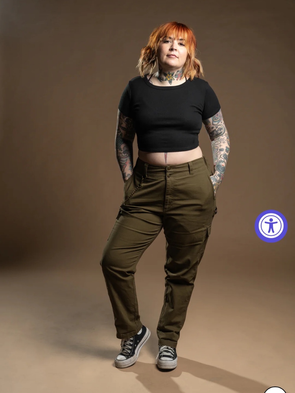 Girrlscout Sloan - Olive Utility Cargo Pants - Women's